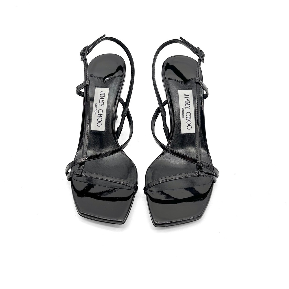 Jimmy Choo NEW Black Etana 80 Heeled Sandals Women's Size 36.5 - Picture 9 of 14